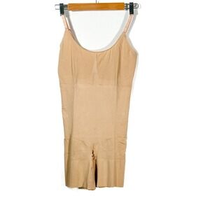 Spanx‎ Bodysuit Tank Top Tummy Control Thigh Slimmer Body Shaper Nude